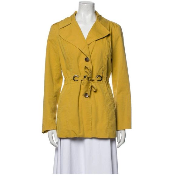 Sandro Light Jacket in Mustard Yellow, Cotton blend